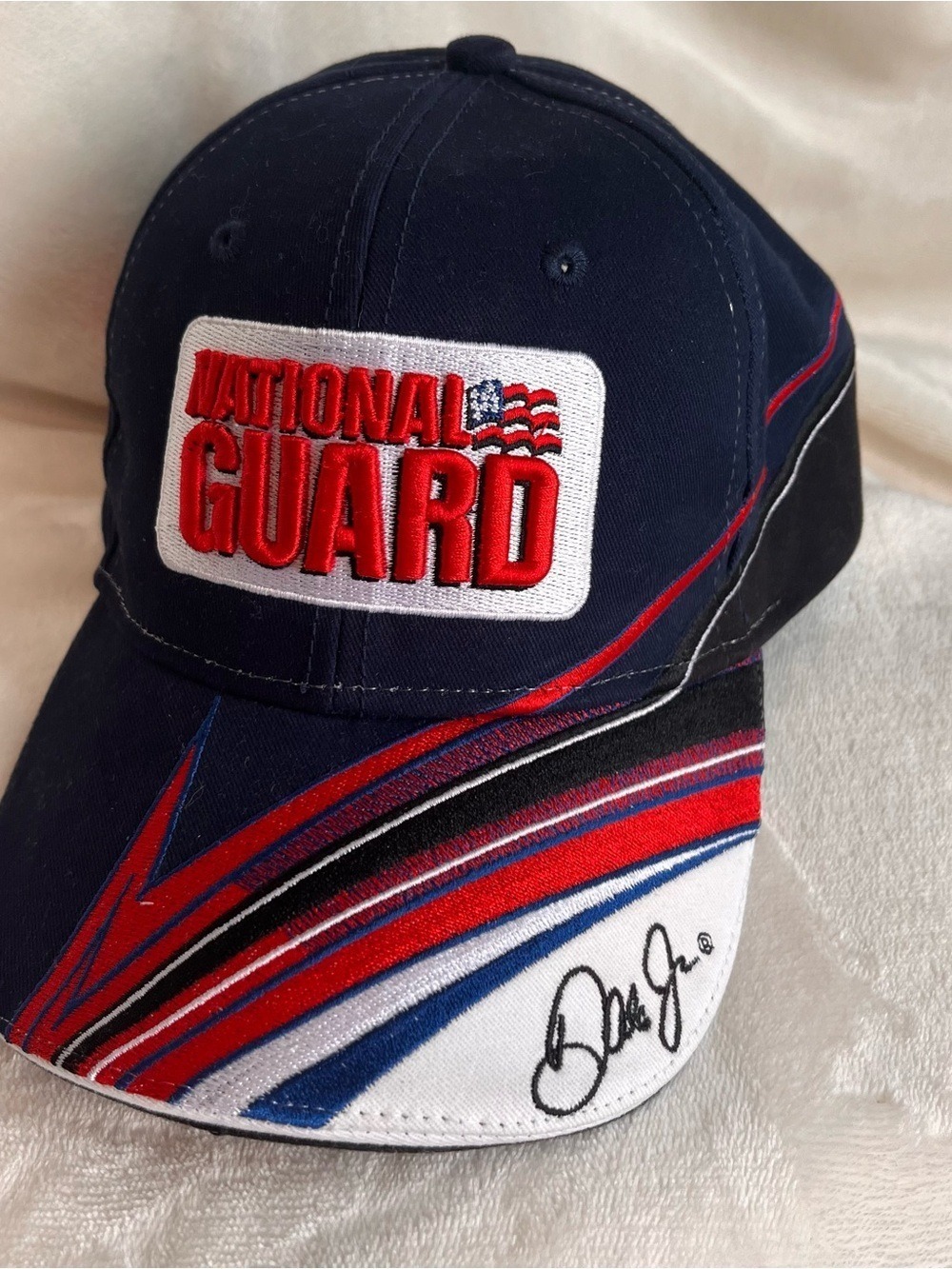 Dale Earnhardt Jr. Chase Authentics Navy Red White Blue National Guard Patch Cap